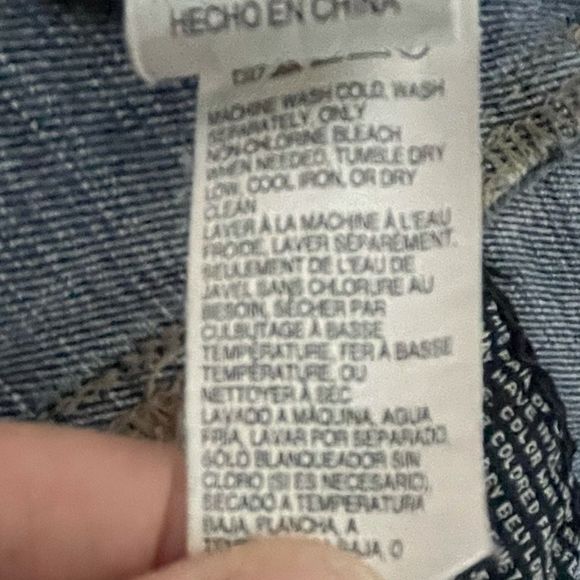 Lucky Brand Pixie Denim Cropped Jean Jacket Small - Picture 8 of 12